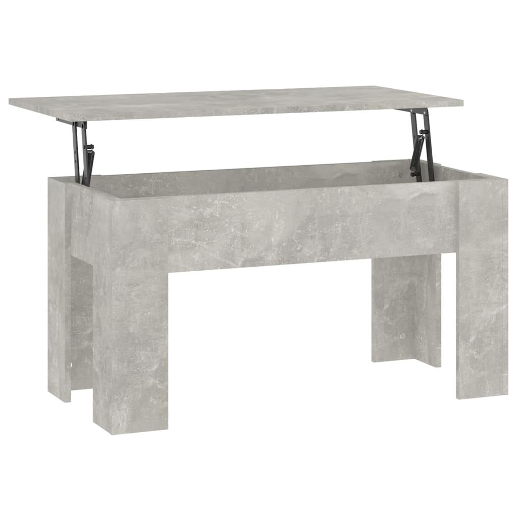 betonszürke szerelt fa dohányzóasztal 101 x 49 x 52 cm