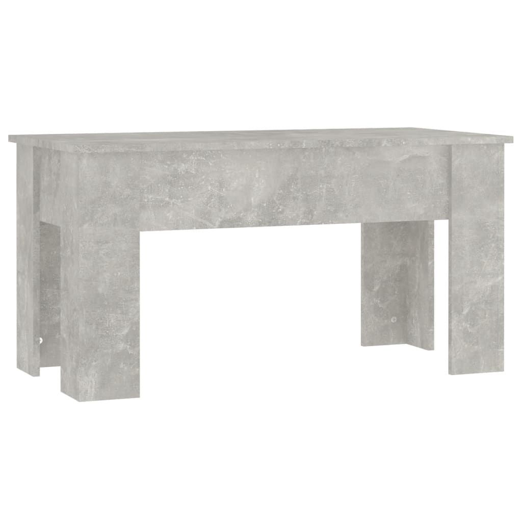 betonszürke szerelt fa dohányzóasztal 101 x 49 x 52 cm