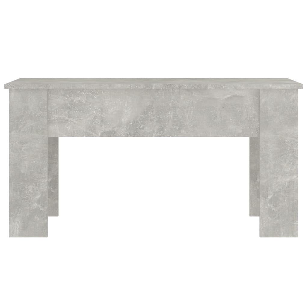 betonszürke szerelt fa dohányzóasztal 101 x 49 x 52 cm