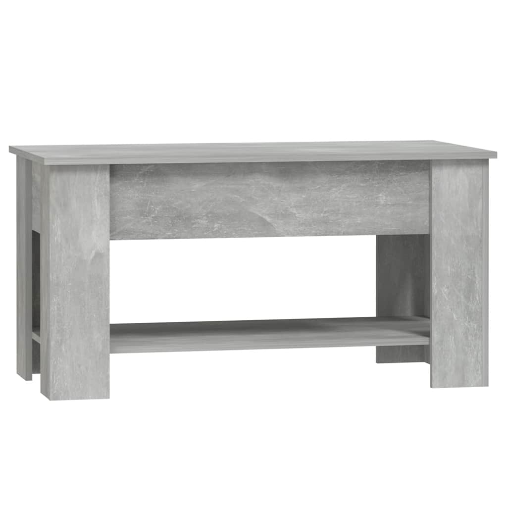 betonszürke szerelt fa dohányzóasztal 101 x 49 x 52 cm