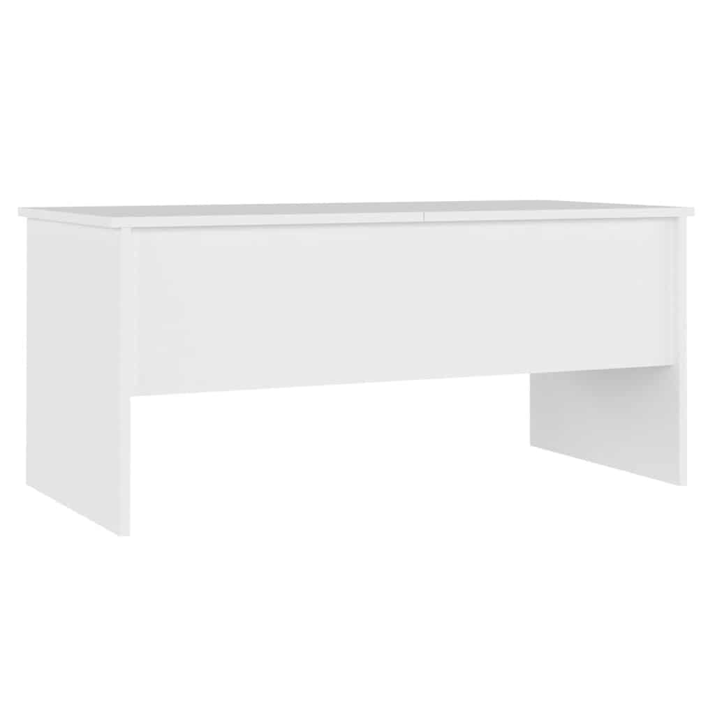 fehér szerelt fa dohányzóasztal 102 x 50,5 x 46,5 cm