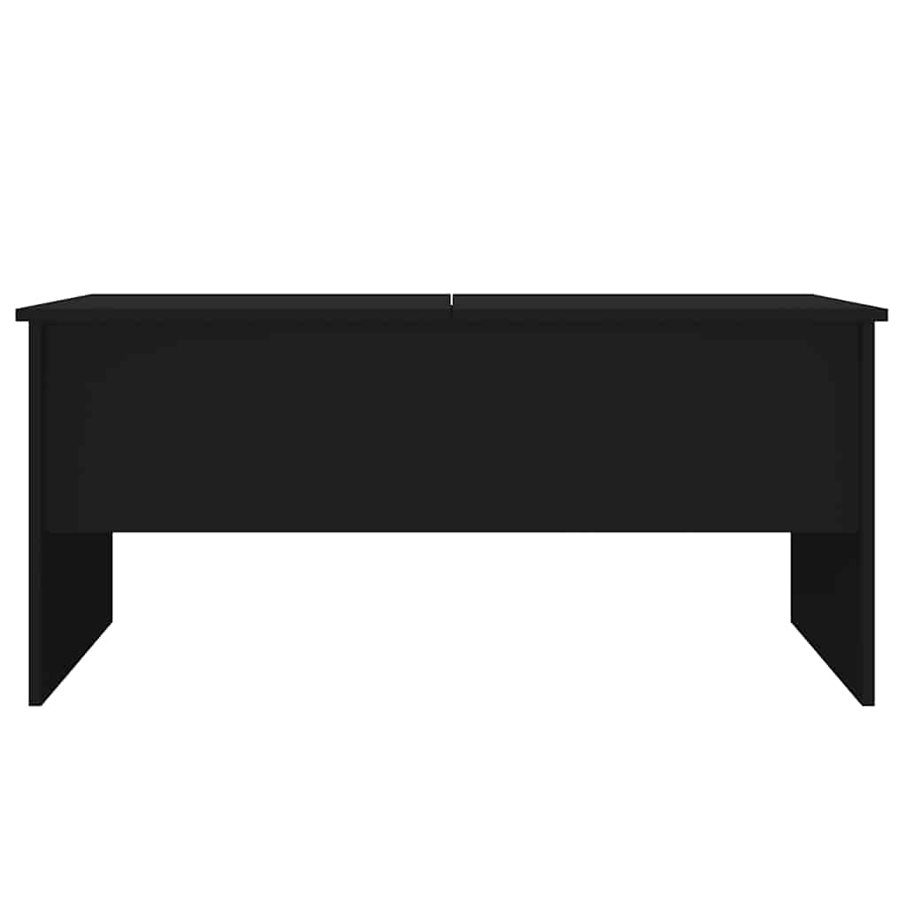 fekete szerelt fa dohányzóasztal 102 x 50,5 x 46,5 cm