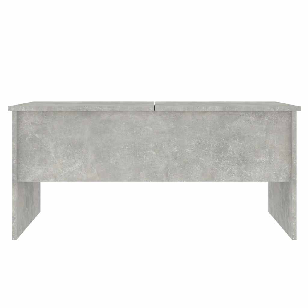 betonszürke szerelt fa dohányzóasztal 102 x 50,5 x 46,5 cm