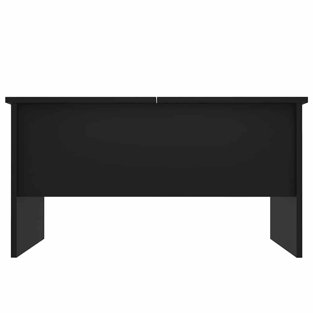 fekete szerelt fa dohányzóasztal 80 x 50 x 42,5 cm