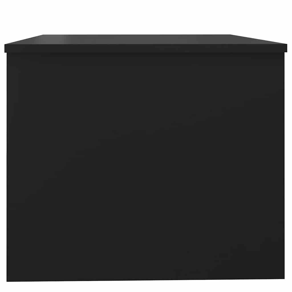 fekete szerelt fa dohányzóasztal 80 x 50 x 42,5 cm