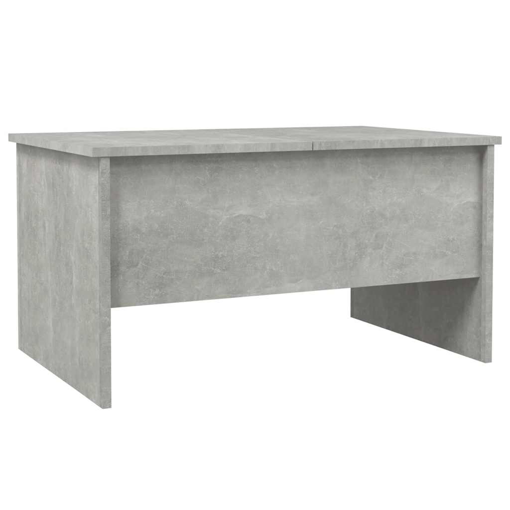 betonszürke szerelt fa dohányzóasztal 80 x 50 x 42,5 cm