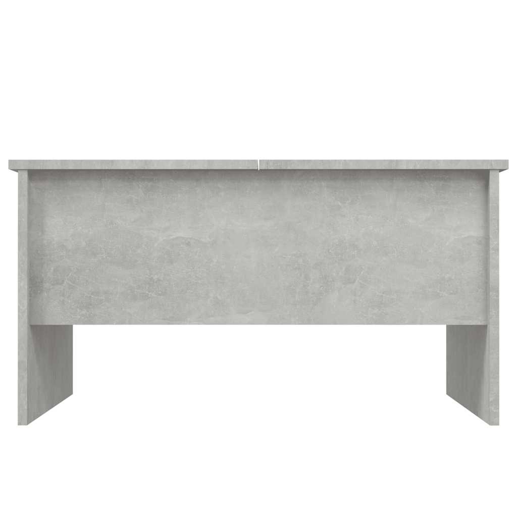 betonszürke szerelt fa dohányzóasztal 80 x 50 x 42,5 cm