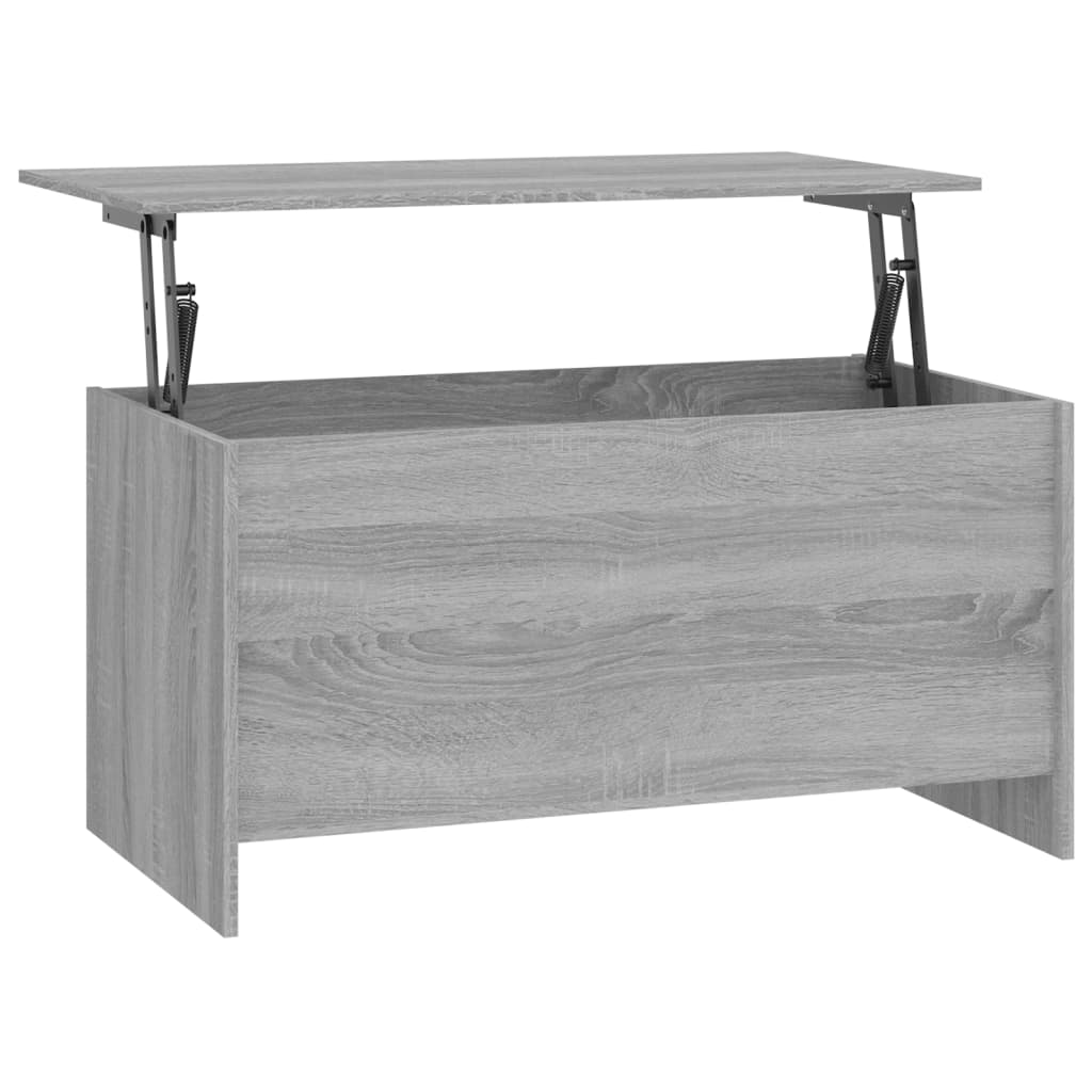 szürke sonoma színű szerelt fa dohányzóasztal 102x55,5x52,5 cm
