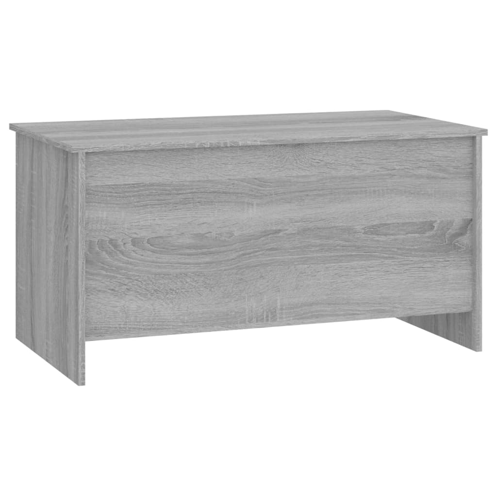 szürke sonoma színű szerelt fa dohányzóasztal 102x55,5x52,5 cm