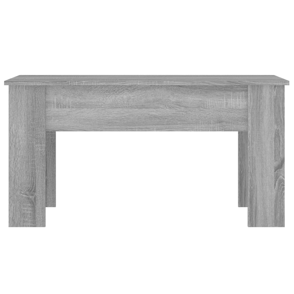 szürke sonoma színű szerelt fa dohányzóasztal 101x49x52 cm