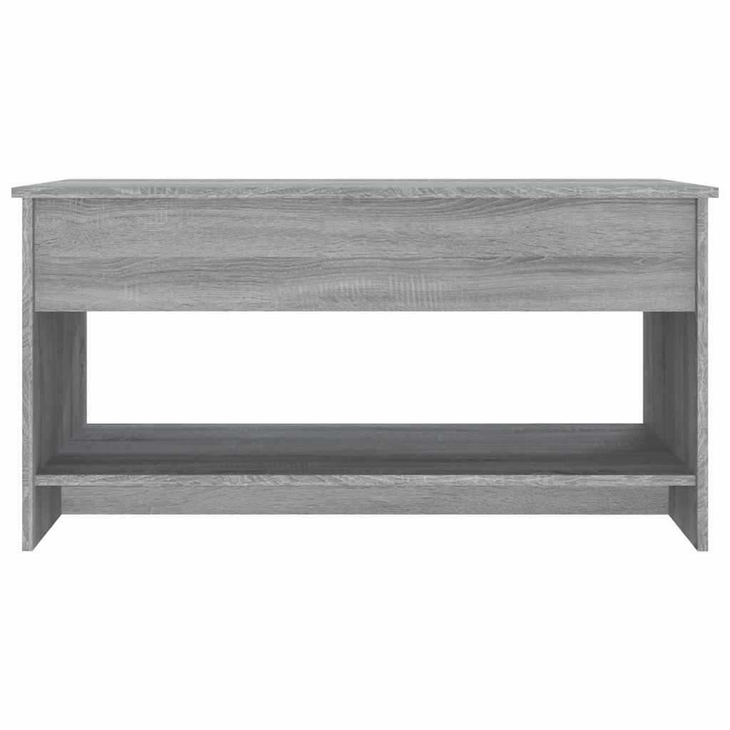 szürke sonoma színű szerelt fa dohányzóasztal 102x50x52,5 cm