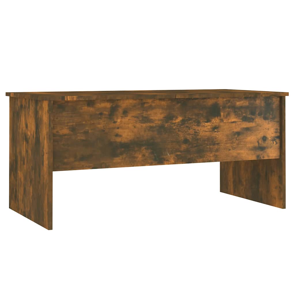 füstös tölgy színű szerelt fa dohányzóasztal 102x50,5x46,5 cm