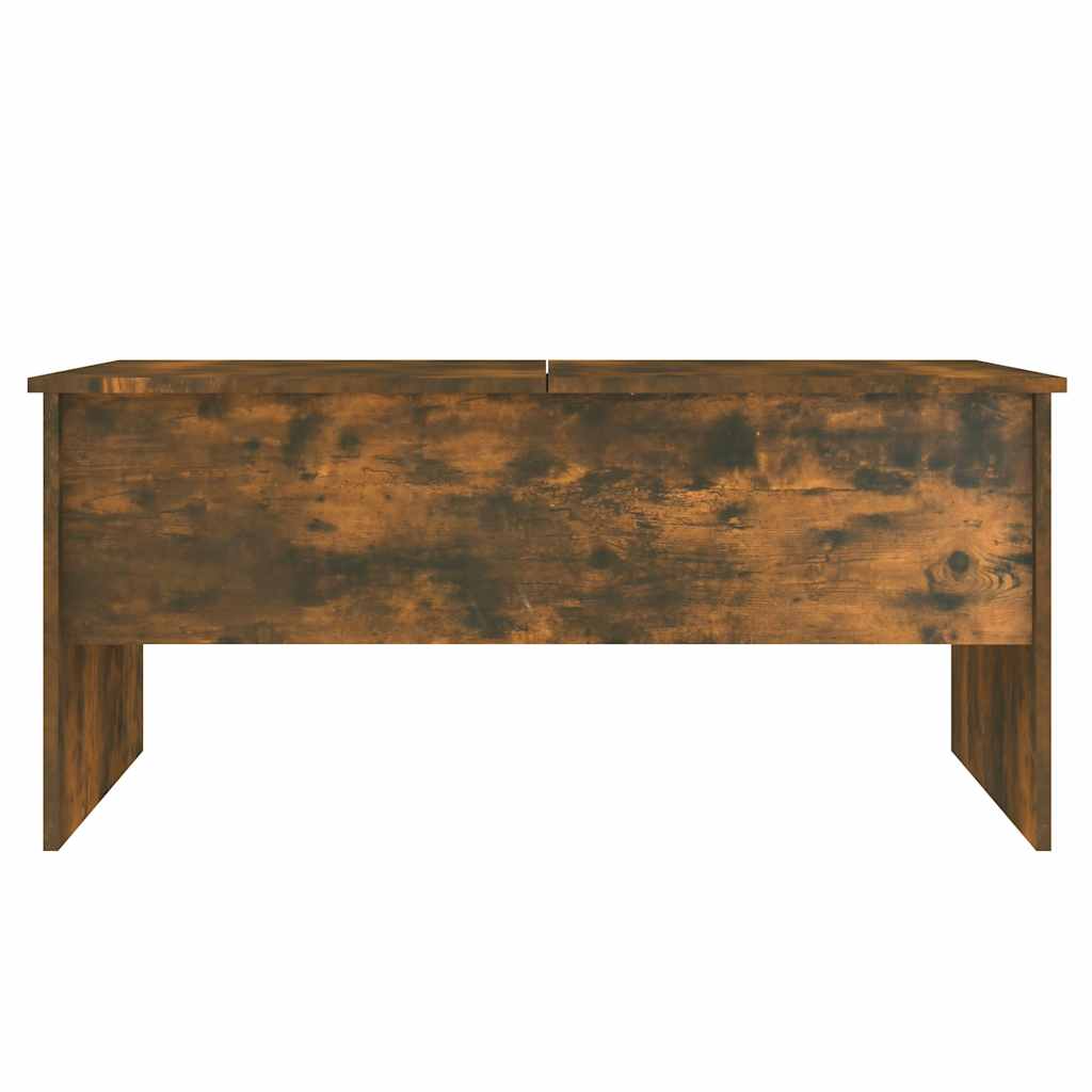 füstös tölgy színű szerelt fa dohányzóasztal 102x50,5x46,5 cm