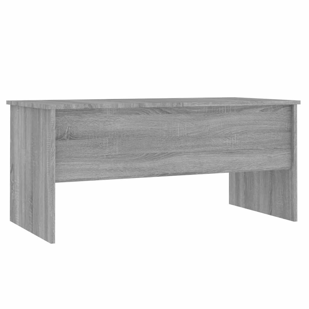 szürke sonoma színű szerelt fa dohányzóasztal 102x50,5x46,5 cm