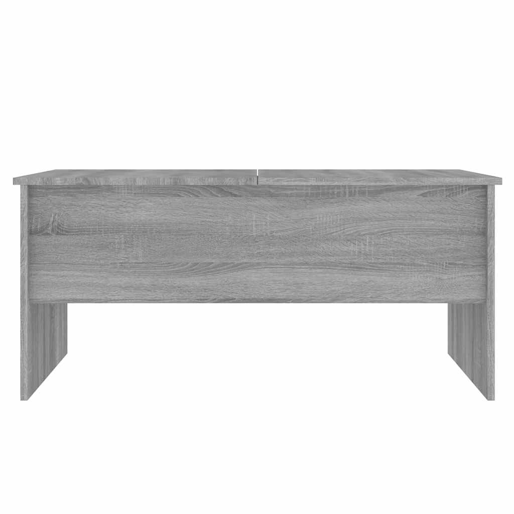 szürke sonoma színű szerelt fa dohányzóasztal 102x50,5x46,5 cm