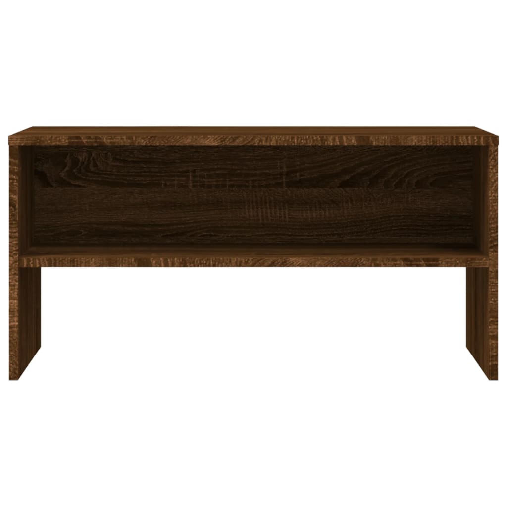 barna tölgy színű szerelt fa TV-szekrény 80 x 40 x 40 cm