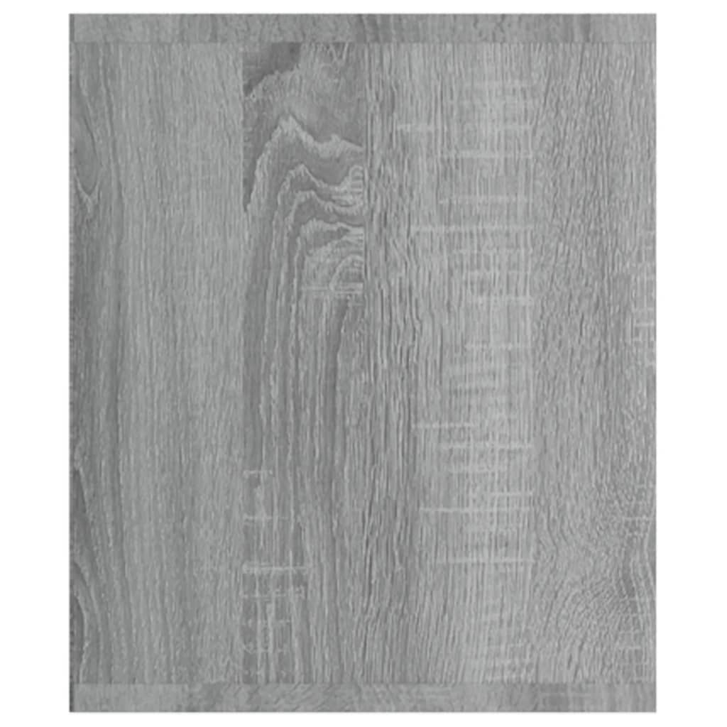 szürke sonoma színű szerelt fa könyv-/TV-szekrény 36x30x143 cm