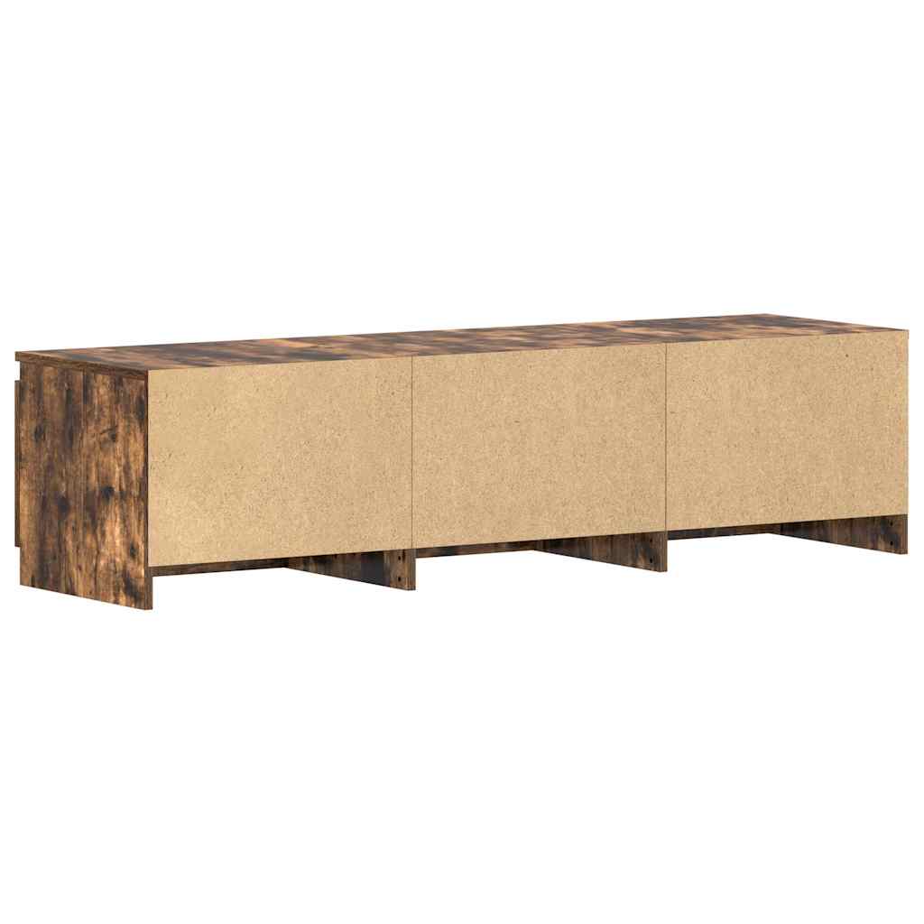 füstös tölgy színű szerelt fa TV-szekrény 140 x 40 x 35,5 cm