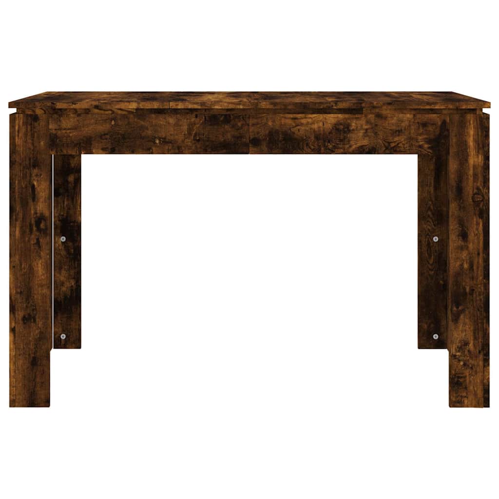 füstös tölgy színű szerelt fa étkezőasztal 120 x 60 x 76 cm