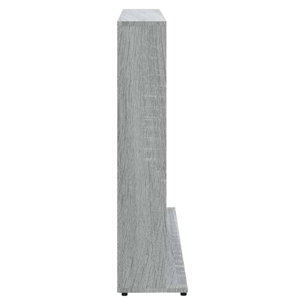 szürke sonoma színű szerelt fa CD-szekrény 100 x 23 x 89,5 cm