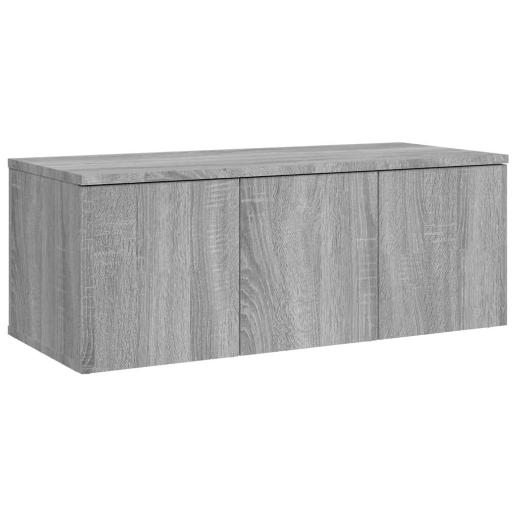 szürke sonoma színű szerelt fa TV-szekrény 80x34x30 cm