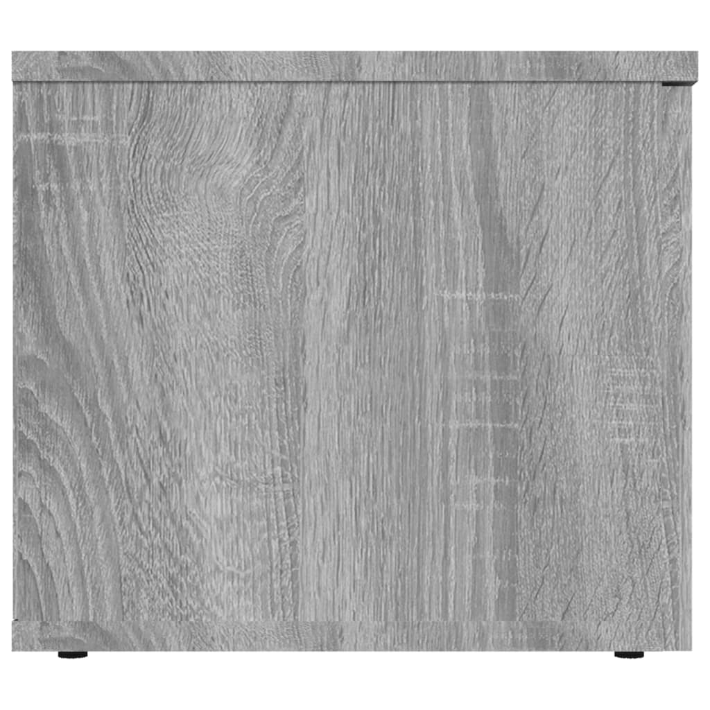 szürke sonoma színű szerelt fa TV-szekrény 80x34x30 cm