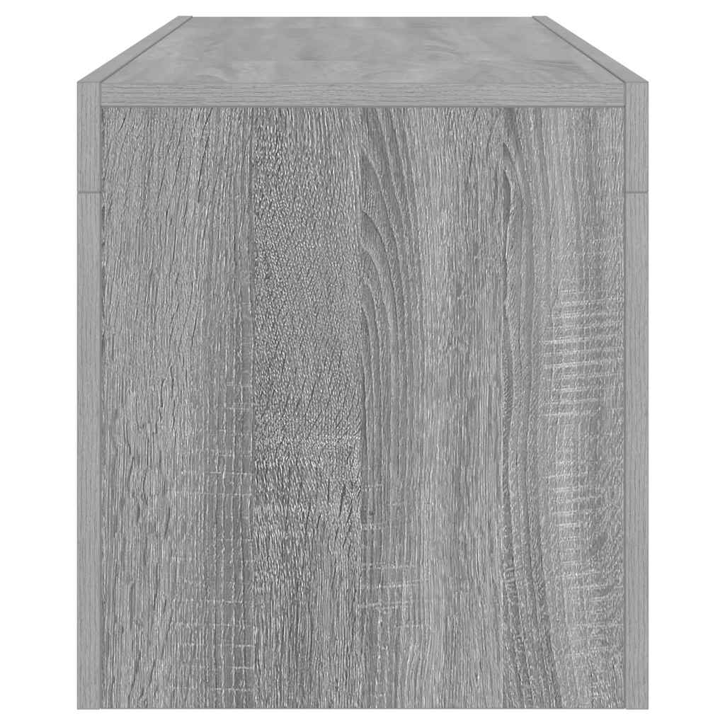 szürke sonoma színű TV-szekrény LED-lámpákkal 120 x 35 x 40 cm