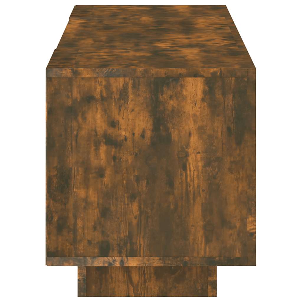 füstös tölgy színű TV-szekrény LED-világítással 160x35x40 cm