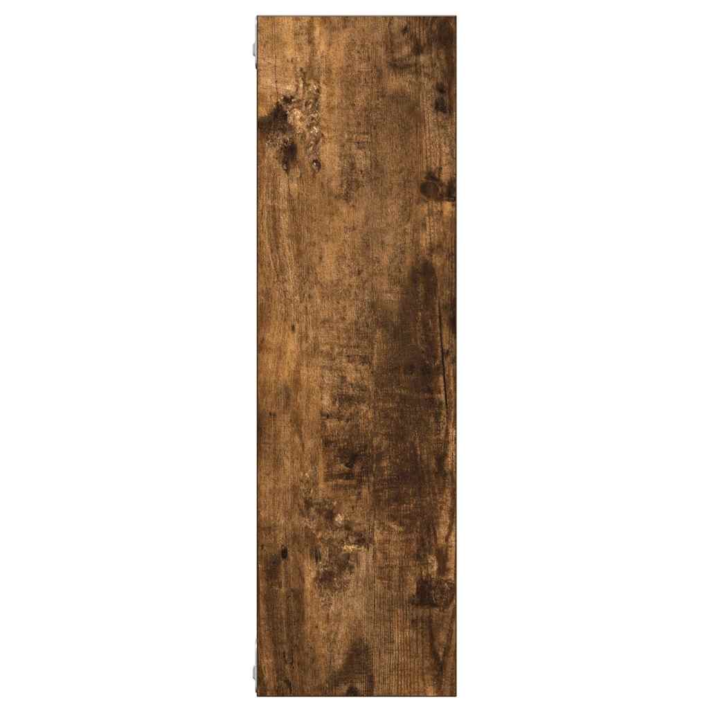 füstös tölgy színű szerelt fa fali polc 75x16x55 cm