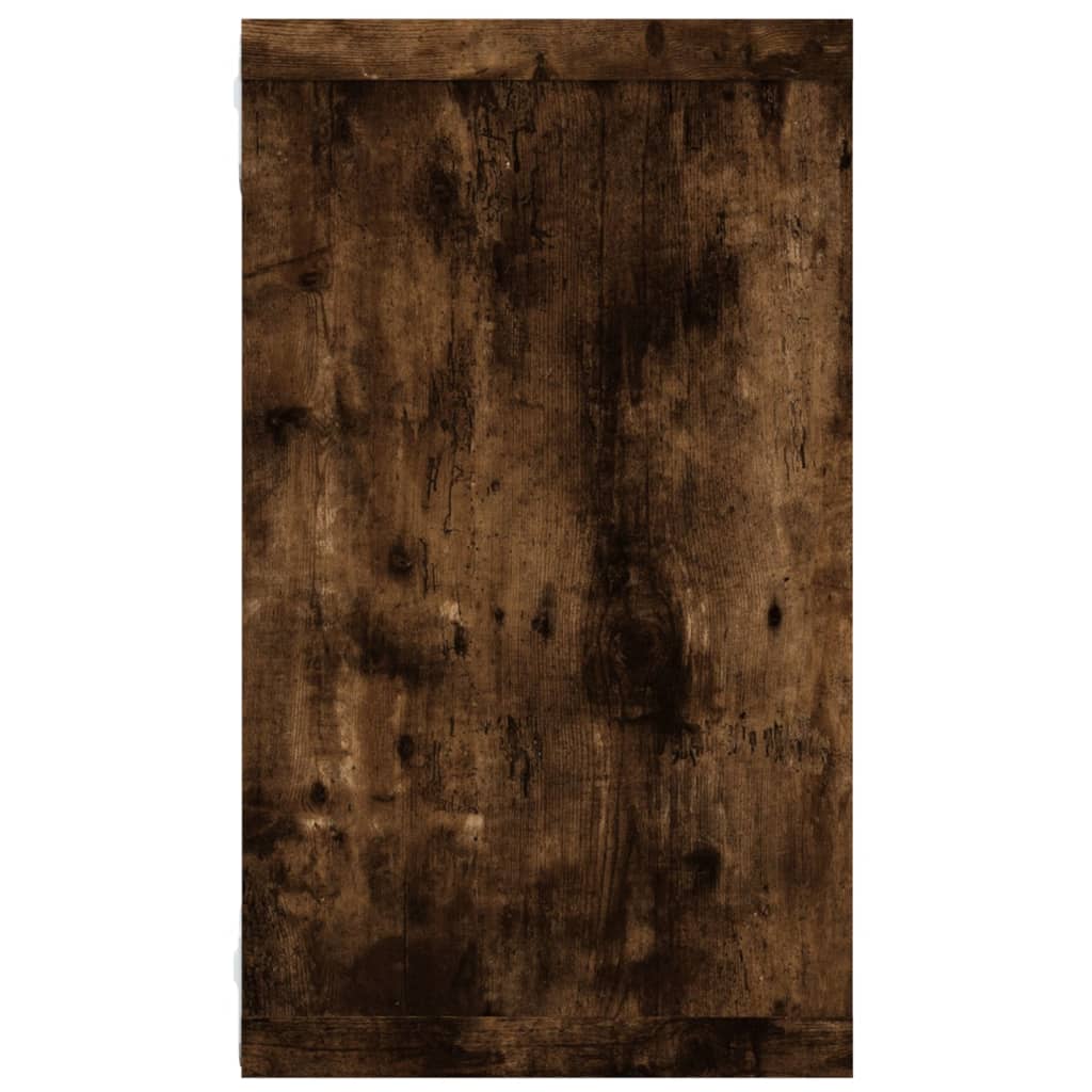 4 db füstös tölgy színű szerelt fa fali kockapolc 80x15x26,5 cm