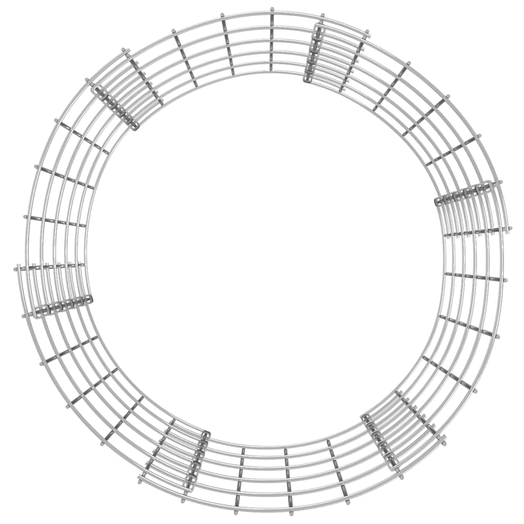 kör alakú horganyzott acél gabion oszlop Ø50 x 50 cm