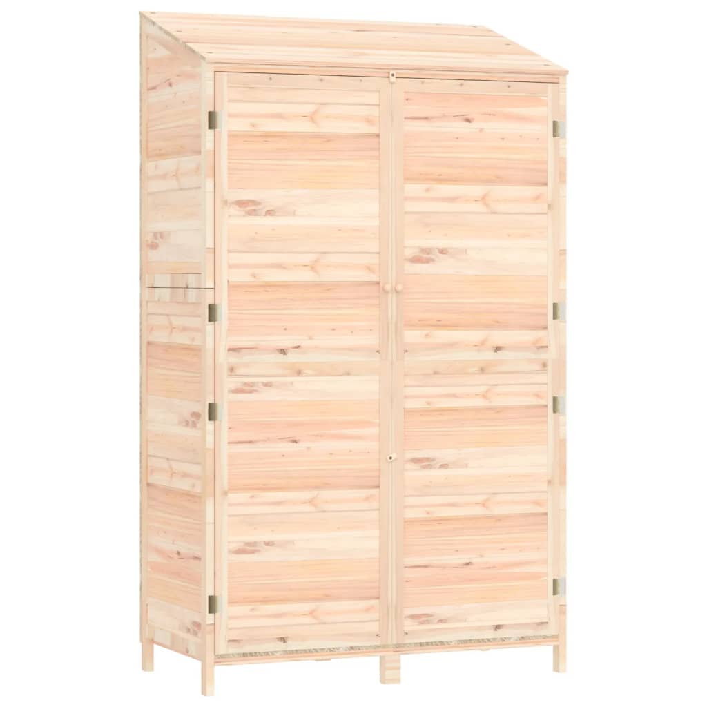 tömör fenyőfa kerti fészer 102x52x174,5 cm