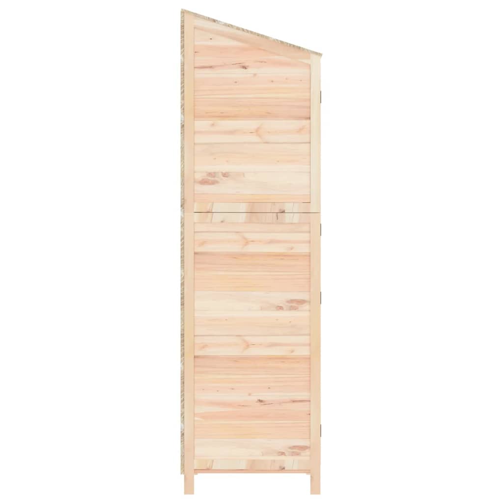 tömör fenyőfa kerti fészer 102x52x174,5 cm