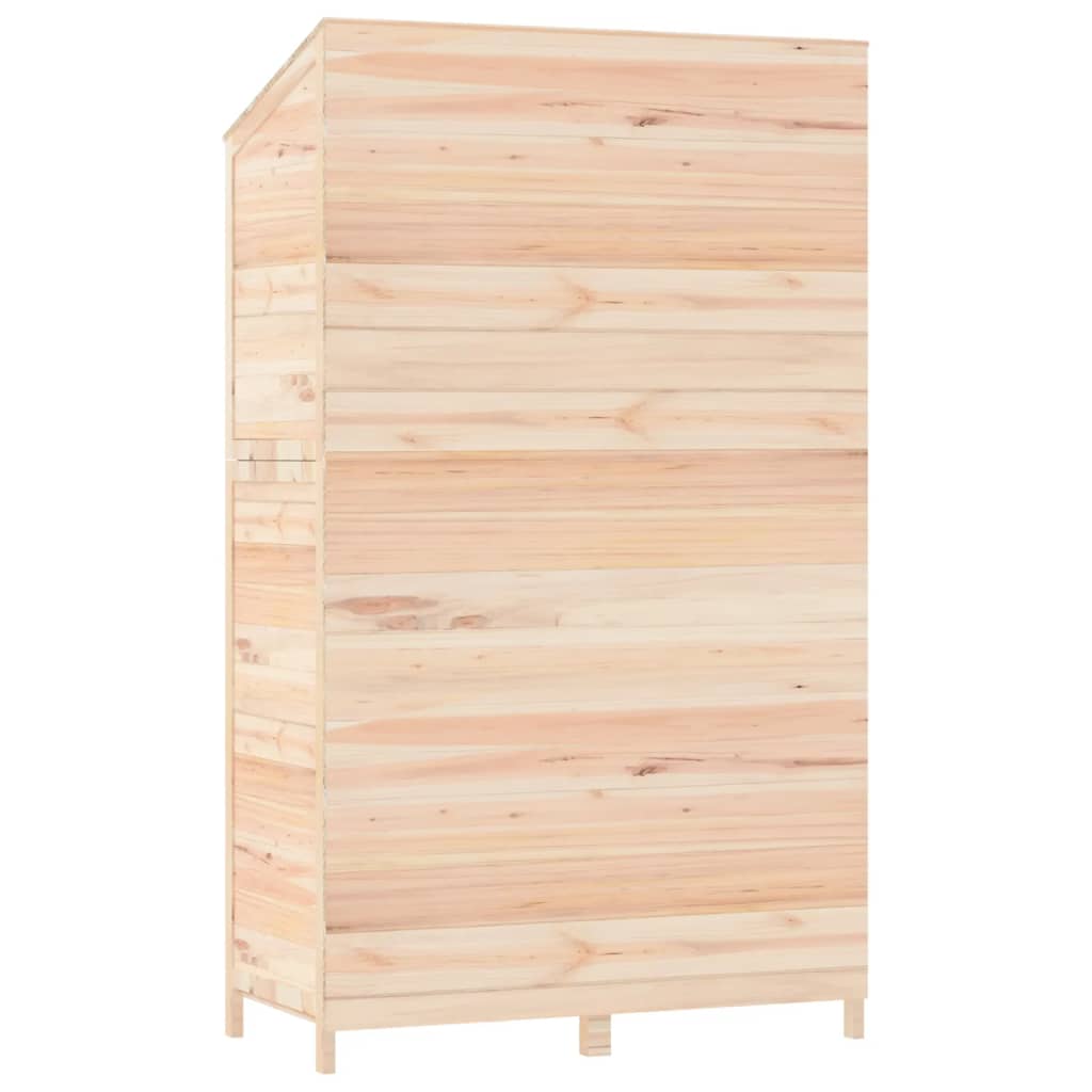 tömör fenyőfa kerti fészer 102x52x174,5 cm