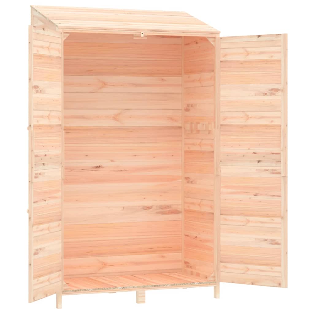tömör fenyőfa kerti fészer 102x52x174,5 cm