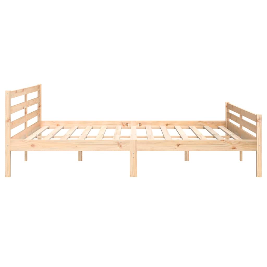 tömör fa ágykeret matrac nélkül 200 x 200 cm