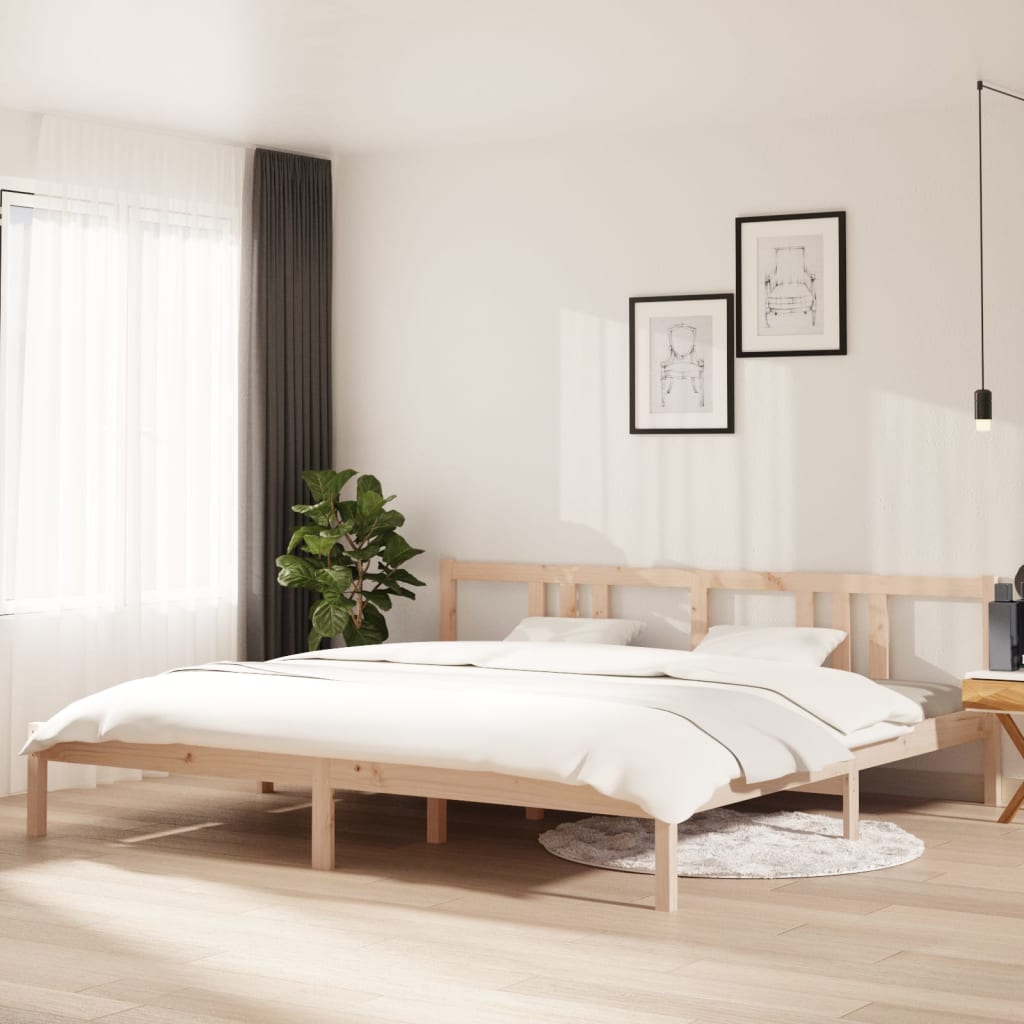 tömör fa ágykeret matrac nélkül 200 x 200 cm