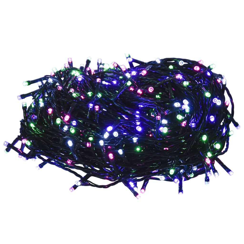 színes pasztell fényű PVC LED-füzér 150 LED-el 15 m