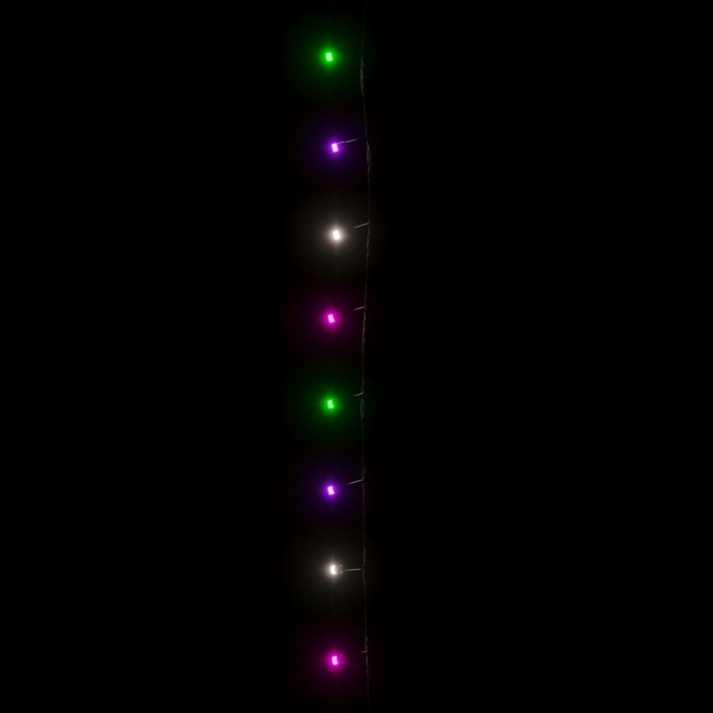 színes pasztell fényű PVC LED-füzér 150 LED-el 15 m
