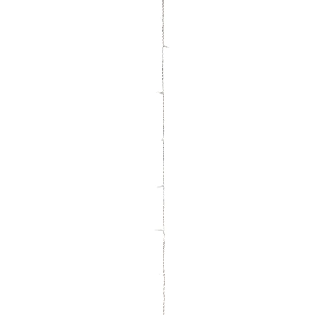 meleg fehér fényű PVC LED-füzér 300 LED-el 30 m