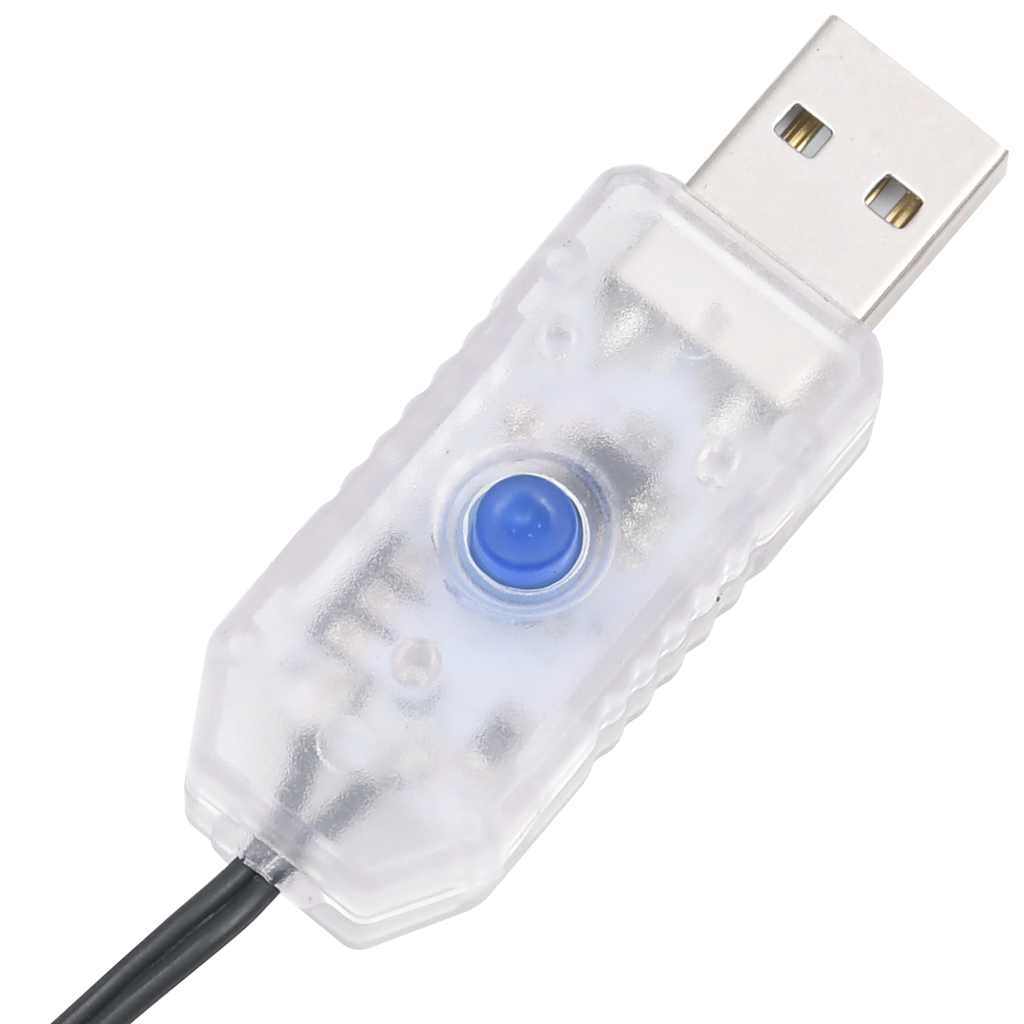 meleg fehér fényű fürtös PVC LED-szalag 400 LED-del