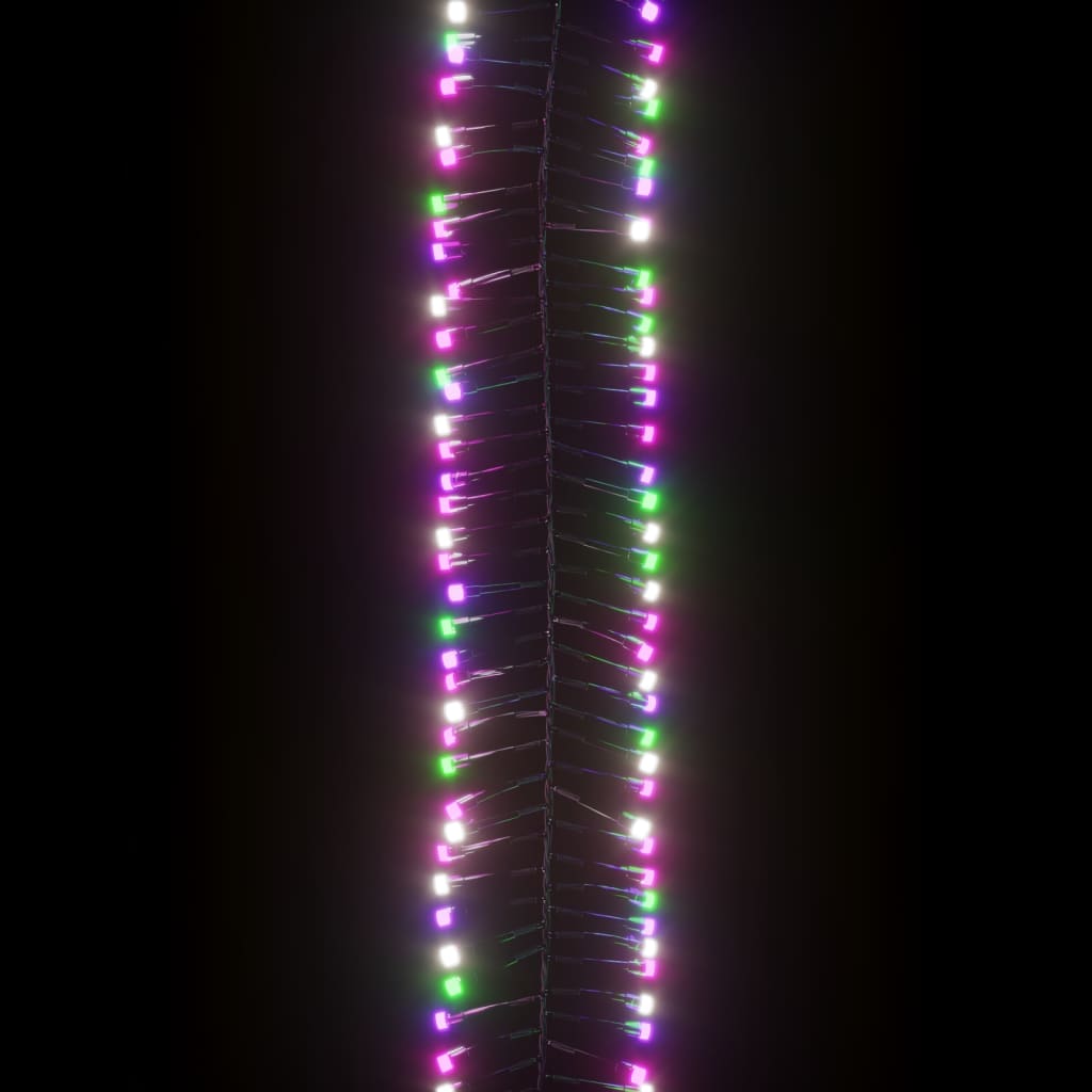 színes pasztell fényű fürtös PVC LED-szalag 2000 LED-del