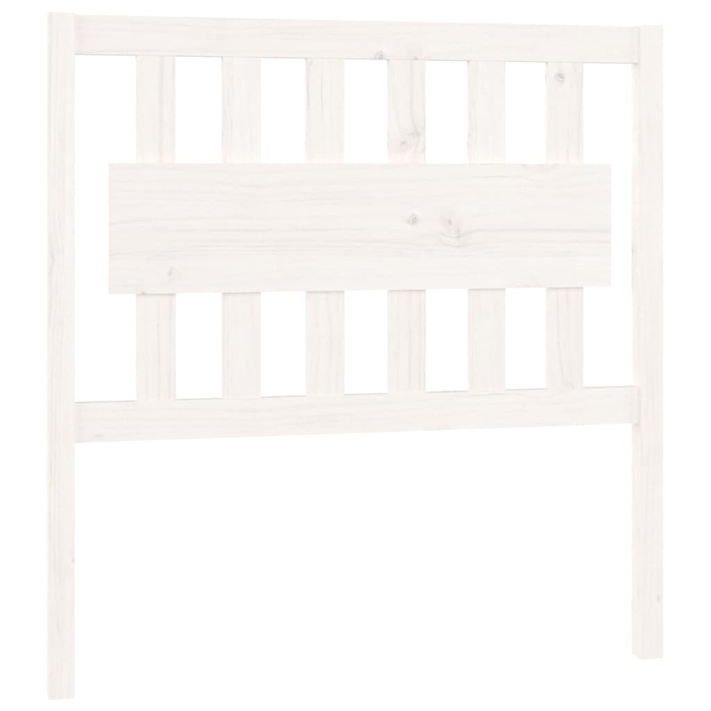 fehér tömör fenyőfa ágyfejtámla 95,5 x 4 x 100 cm