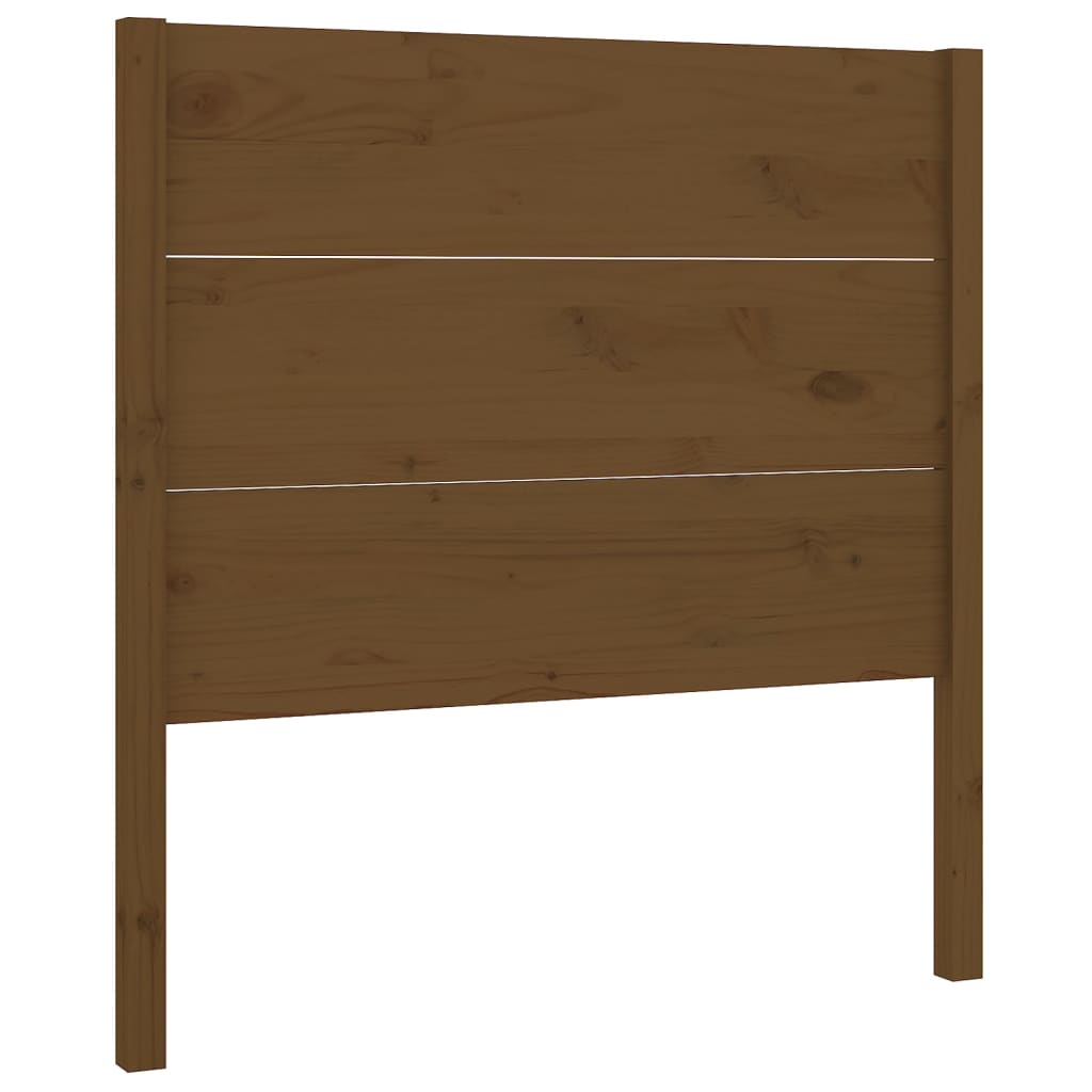 mézbarna tömör fenyőfa fejtámla 81 x 4 x 100 cm