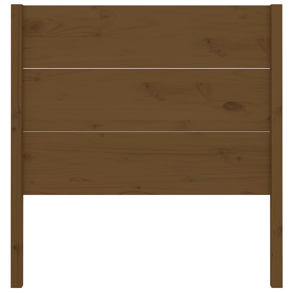mézbarna tömör fenyőfa fejtámla 81 x 4 x 100 cm