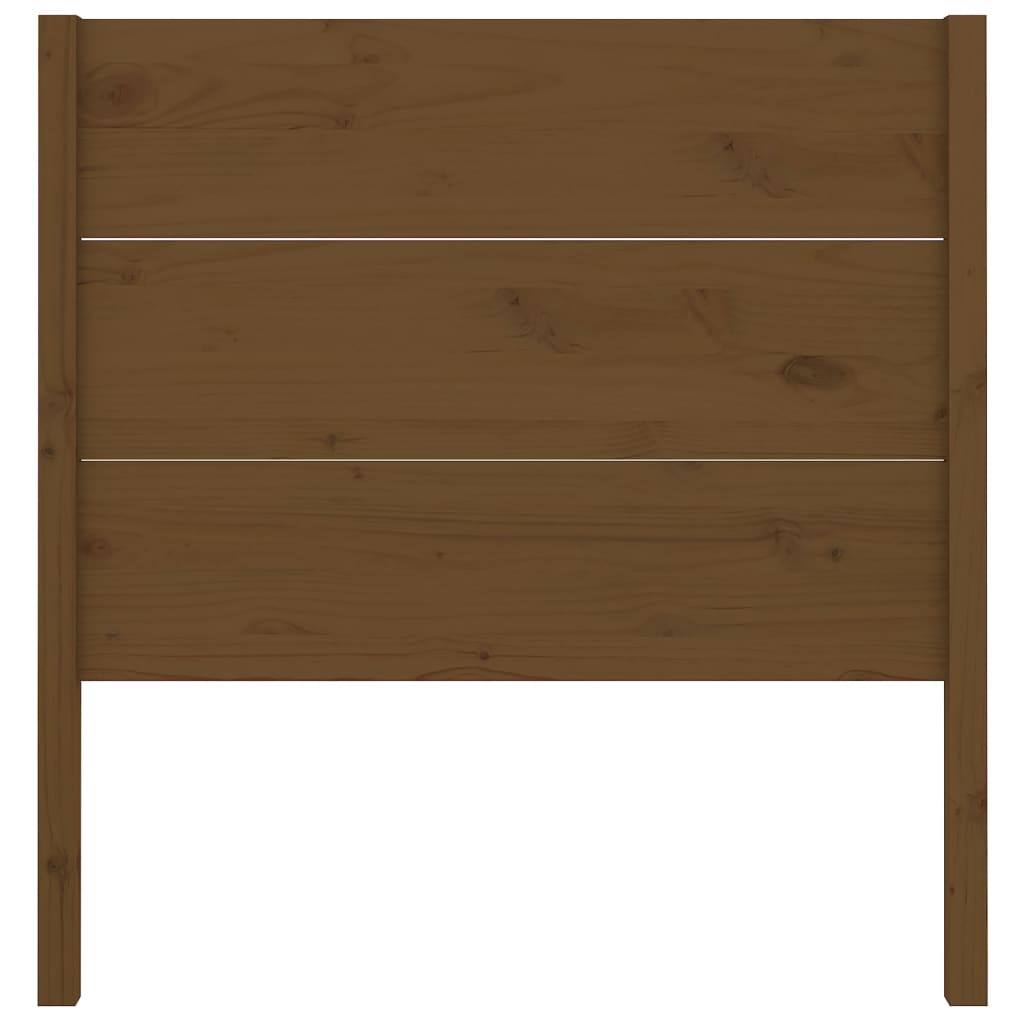 mézbarna tömör fenyőfa fejtámla 106 x 4 x 100 cm