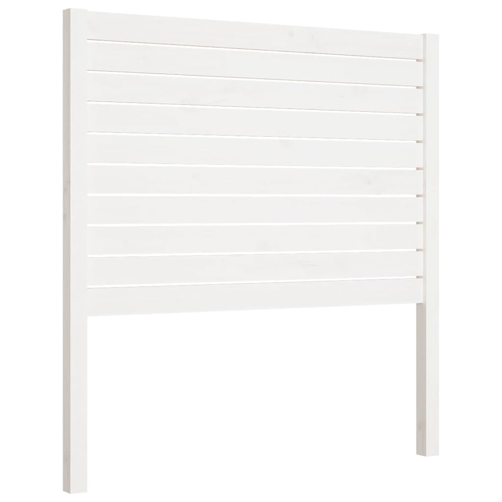 fehér tömör fenyőfa ágyfejtámla 81 x 4 x 100 cm