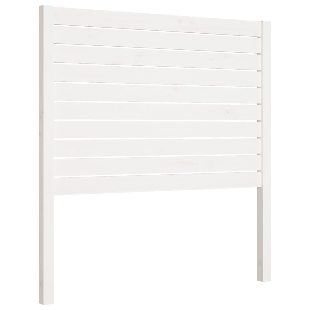 fehér tömör fenyőfa ágyfejtámla 96 x 4 x 100 cm