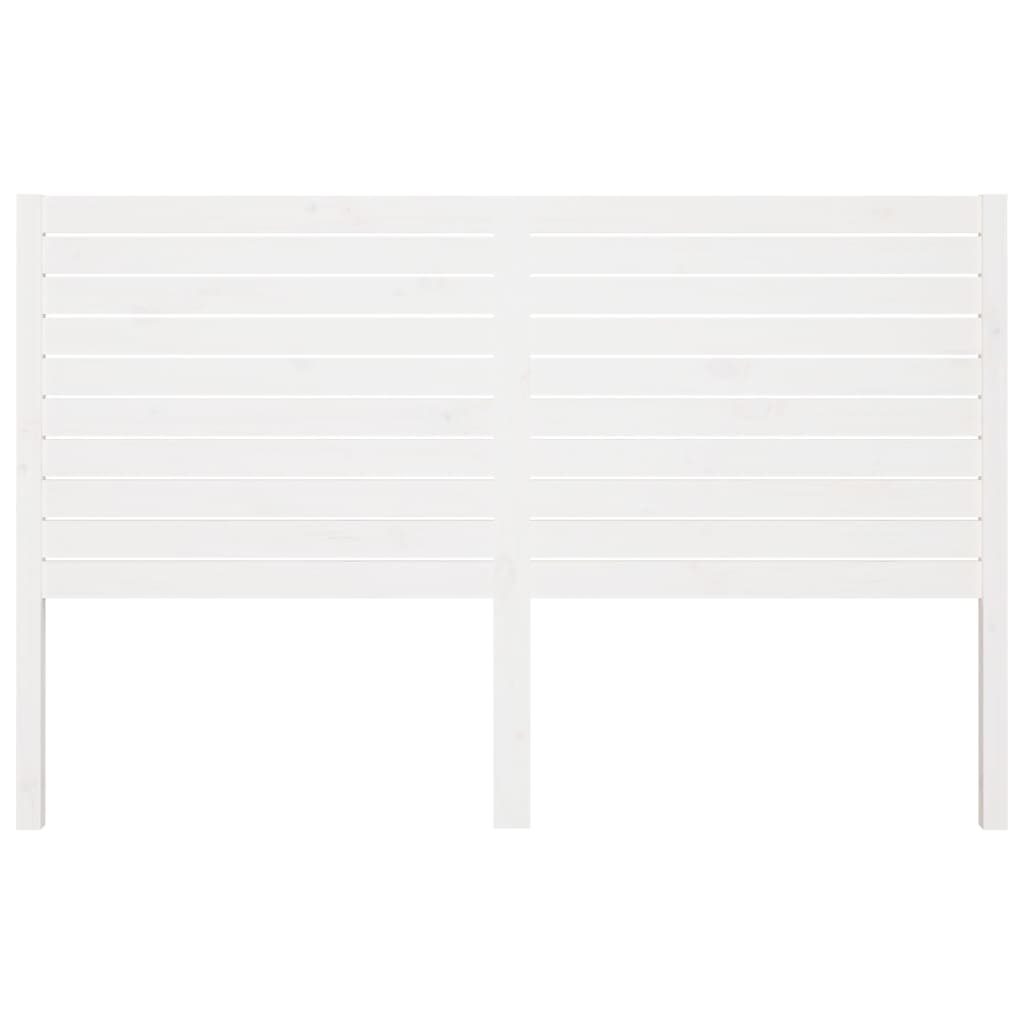 fehér tömör fenyőfa ágyfejtámla 186 x 4 x 100 cm