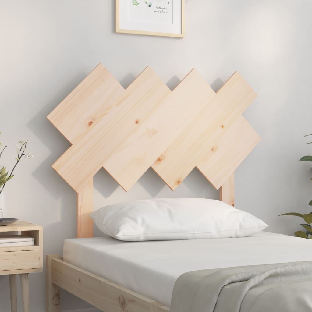 tömör fenyőfa ágyfejtámla 92x3x81 cm